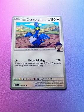 hop’s cramorant - 138/159 (uncommon) — pokémon: journey together